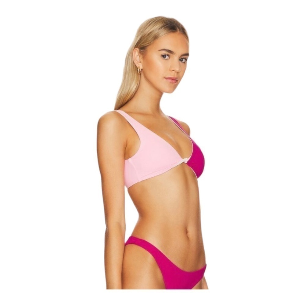 L*Space Luna Bikini Top in Crystal Pink & Bougainvillea NWT - Picture 4 of 5